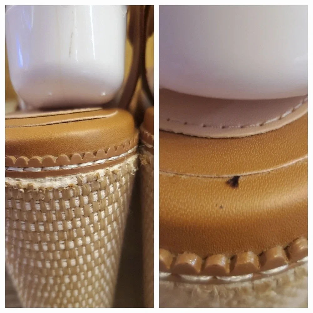 Cole Haan‎ Cloud All Day Espadrille Wedge Sandals Women's Size 10 Brown